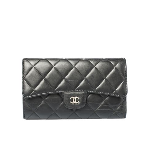 chanel monaco blck leather wallet|chanel wallet discount code.